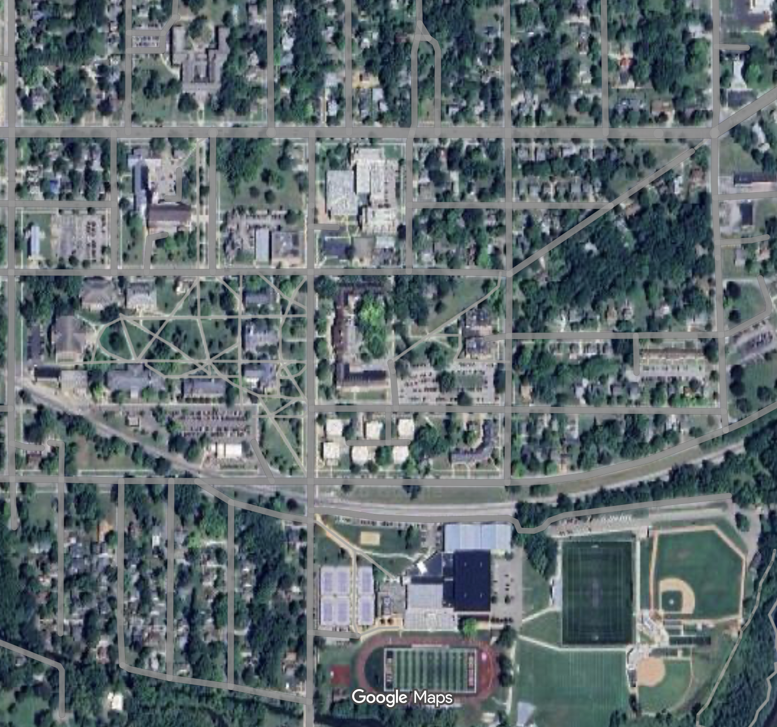 Albion College campus map